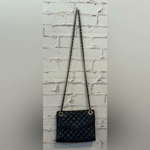 REBECCA MINKOFF Quilted Mini Affair Crossbody Bag in black - Picture 1 of 8